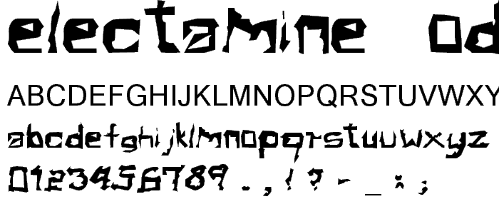 Electamine  Oddtype font